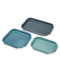 Nest Bake 3-Piece Non-Stick Cookie Sheet Set with Easy Pull Handles