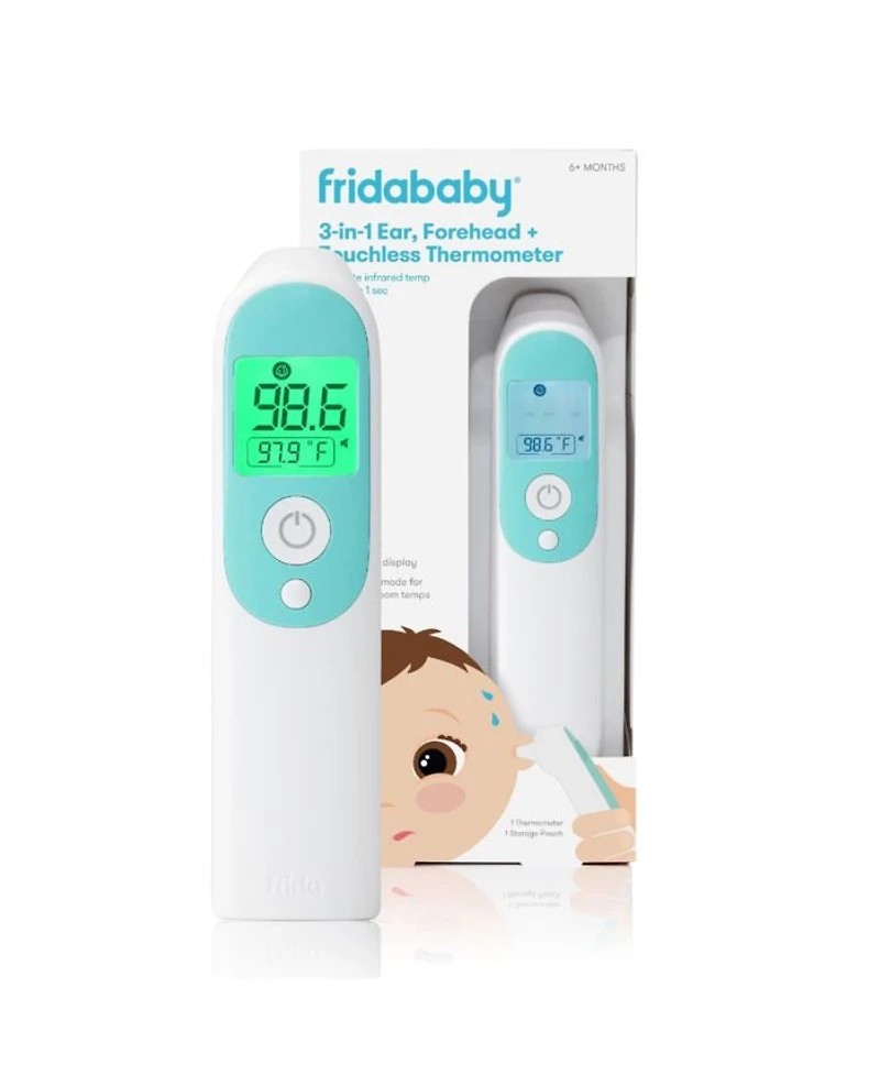 3-in-1 Ear, Forehead + Touchless Infrared Thermometer