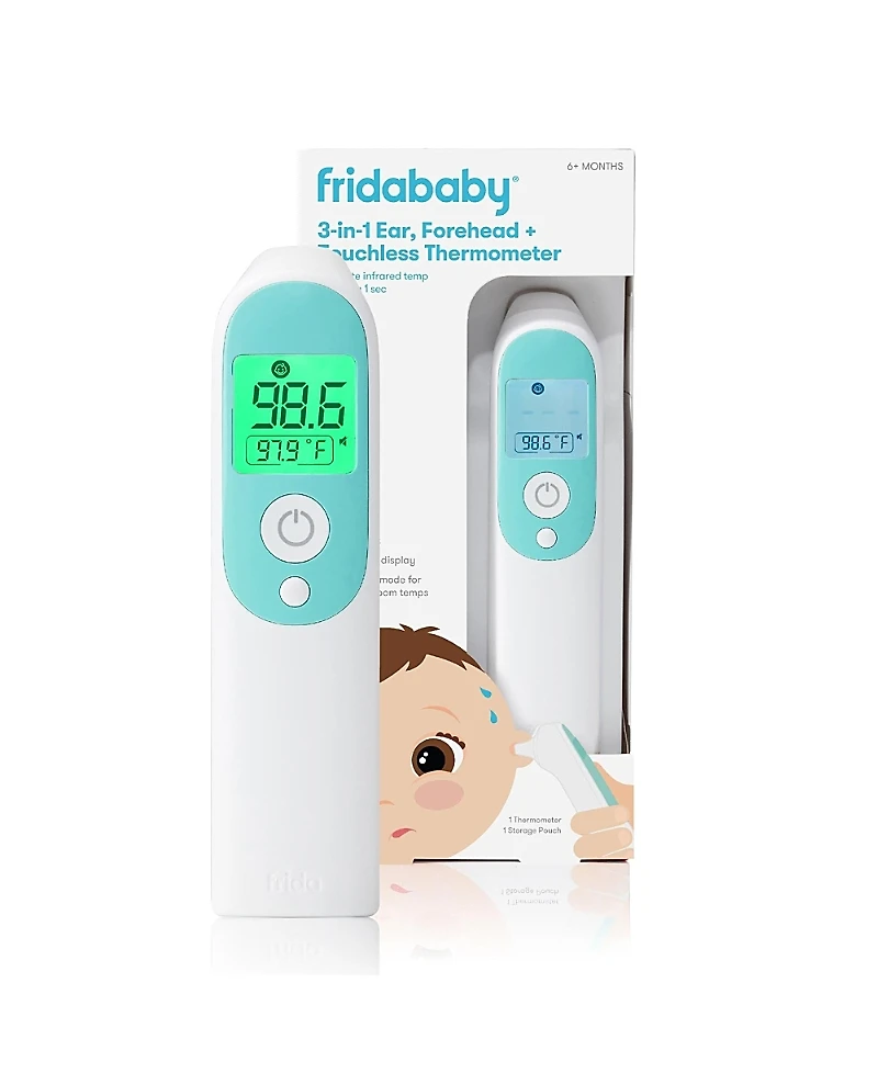 Frida Baby 3-in-1 Ear, Forehead + Touchless Infrared Thermometer