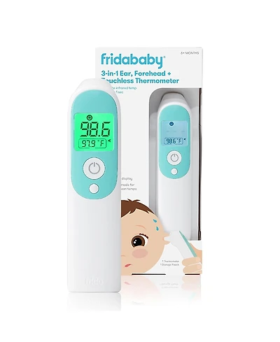 Frida Baby 3-in-1 Ear, Forehead + Touchless Infrared Thermometer