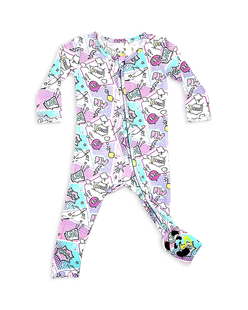 Bellabu Bear Girls' Comic Convertible Footie - Baby