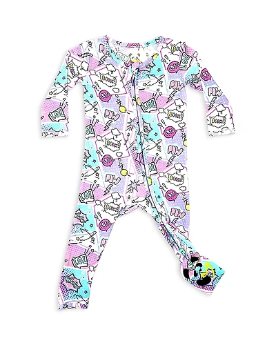 Bellabu Bear Girls' Comic Convertible Footie - Baby