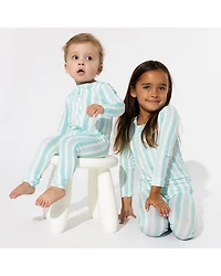 Unisex Slumber Stripes Convertible Footie - Baby