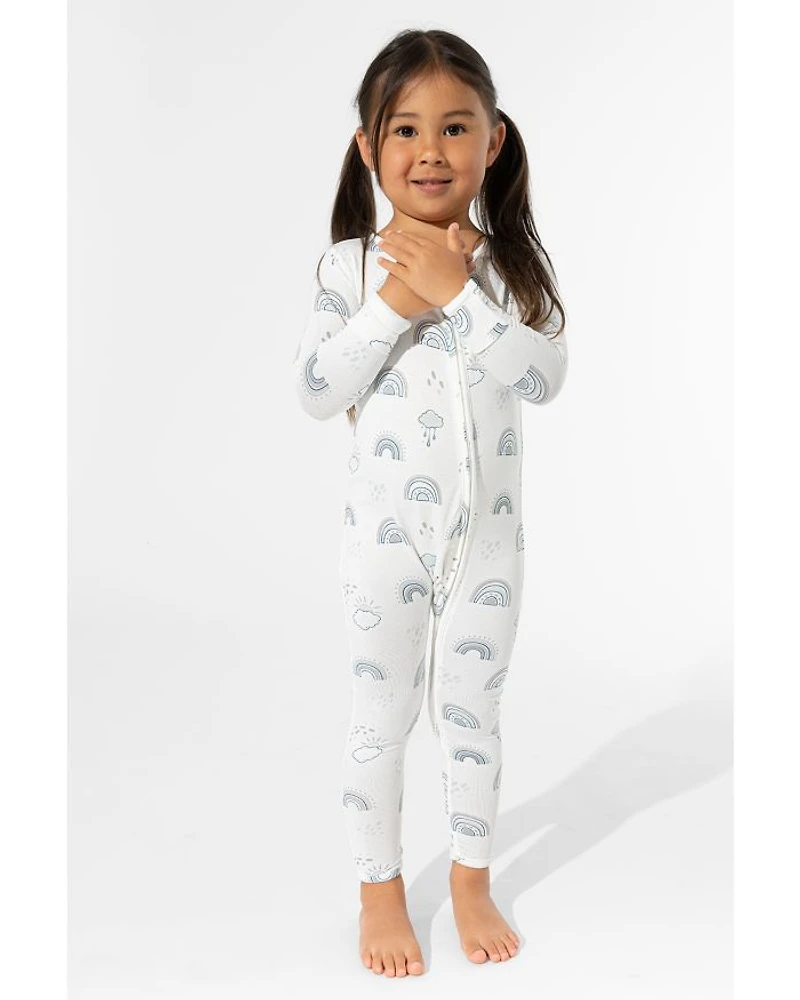 Unisex Rainbows Convertible Footie - Baby