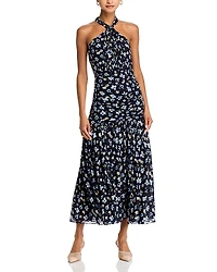 Verronica Beard Brock Silk Halter Dress