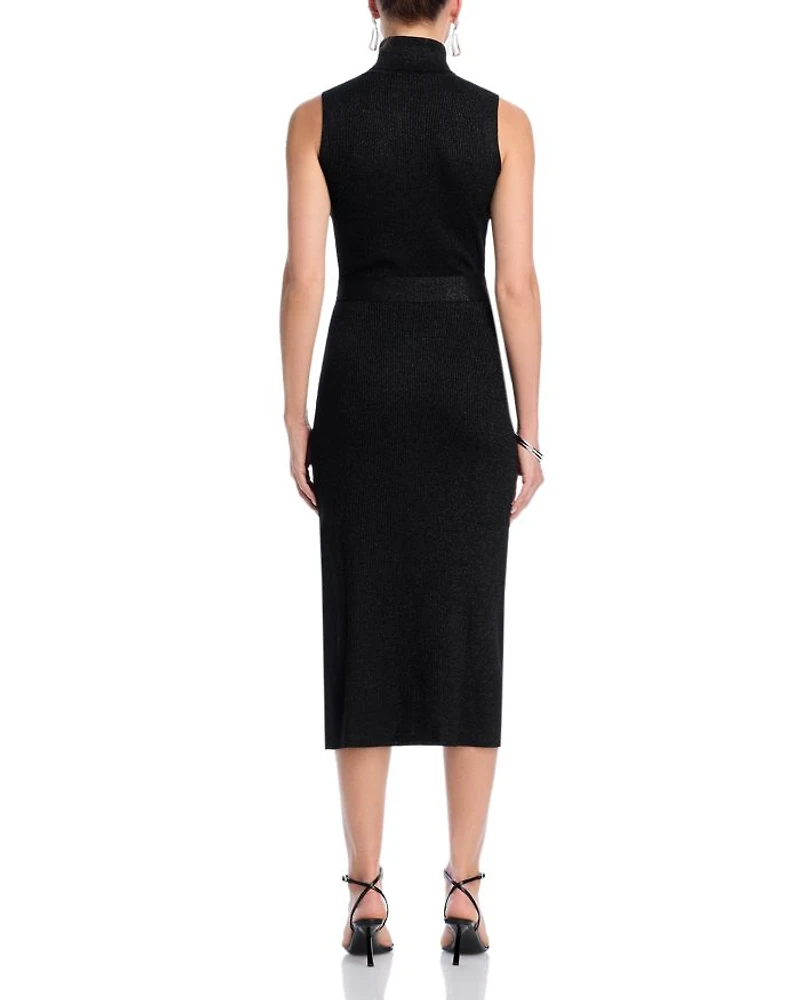Zoelle Ribbed Turtleneck Dress