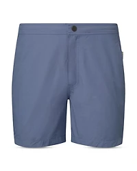 Calder Cotton & Nylon Regular Fit 6" Swim Trunks
