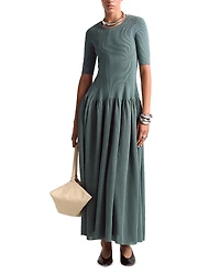Altuzarra Maisie Pleated Maxi Dress