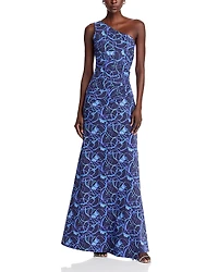 Chiara Boni La Petite Robe Iriza Long Print Dress