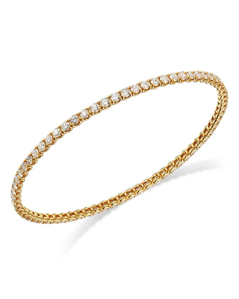 18K Yellow Gold Diamond Classics Bangle Bracelet