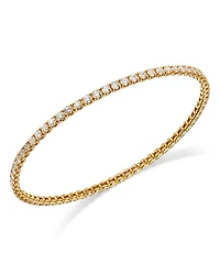 18K Yellow Gold Diamond Classics Bangle Bracelet