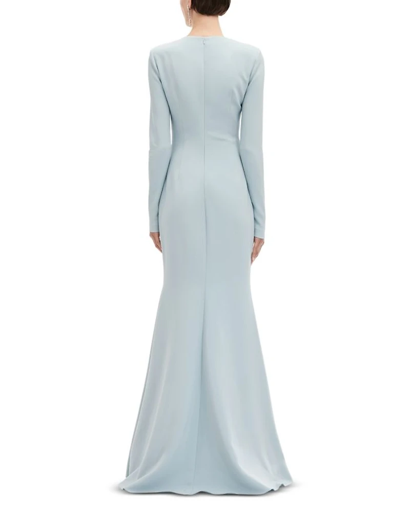 Orchid Embroidered Cady Gown