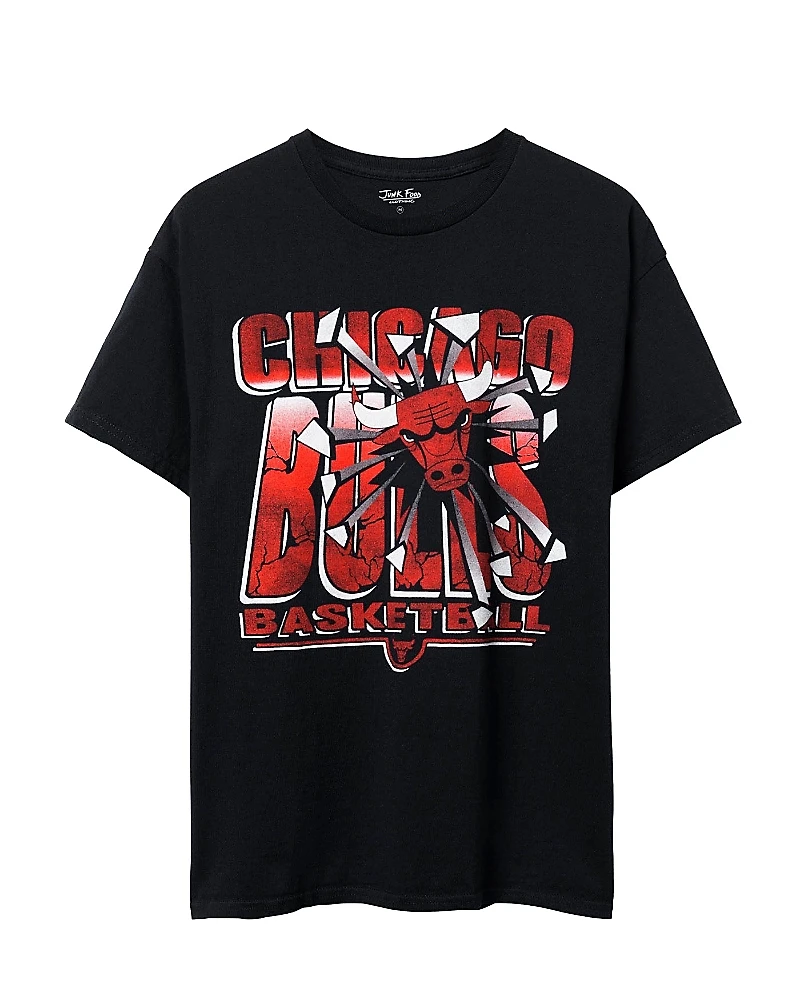 Junk Food Clothing Unisex Nba Chicago Bulls Break Through Short Sleeve Tee