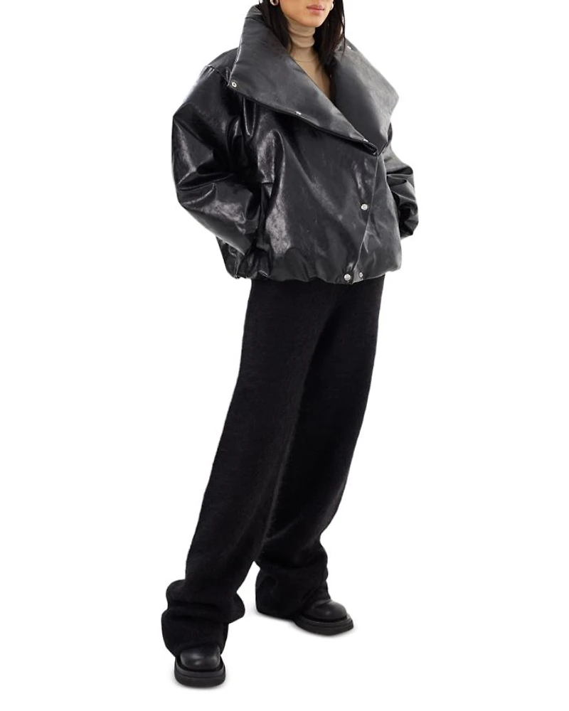 Ronnie Asymmetric Faux Leather Jacket