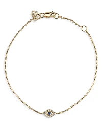 Sydney Evan 14K Yellow Gold Blue Sapphire & Diamond Link Bracelet