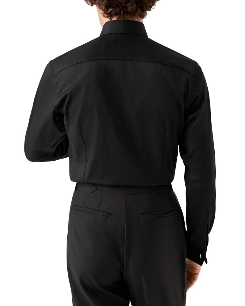 Slim Fit Plissé Bib Formal Shirt