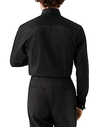 Slim Fit Plissé Bib Formal Shirt