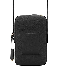 Leather Zip Phone Pouch