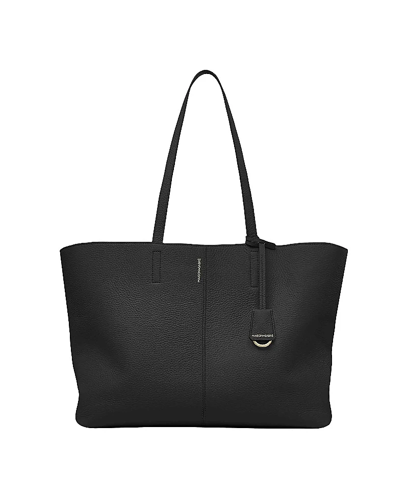 Maison de SABRE Large Leather Snap Soft Tote