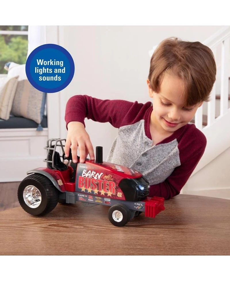 Unisex 1/16 Big Farm Case IH Barn Buster Pulling Toy Tractor 2-4 - Ages 5-7