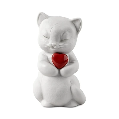 Lladro Whiskers the Playful Kitten Figurine