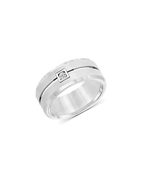 Bloomingdale's Fine Collection Men's Diamond Bevel Edge Band