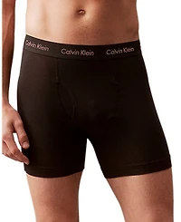 Cotton Stretch Moisture Wicking Boxer Briefs, Pack of 3