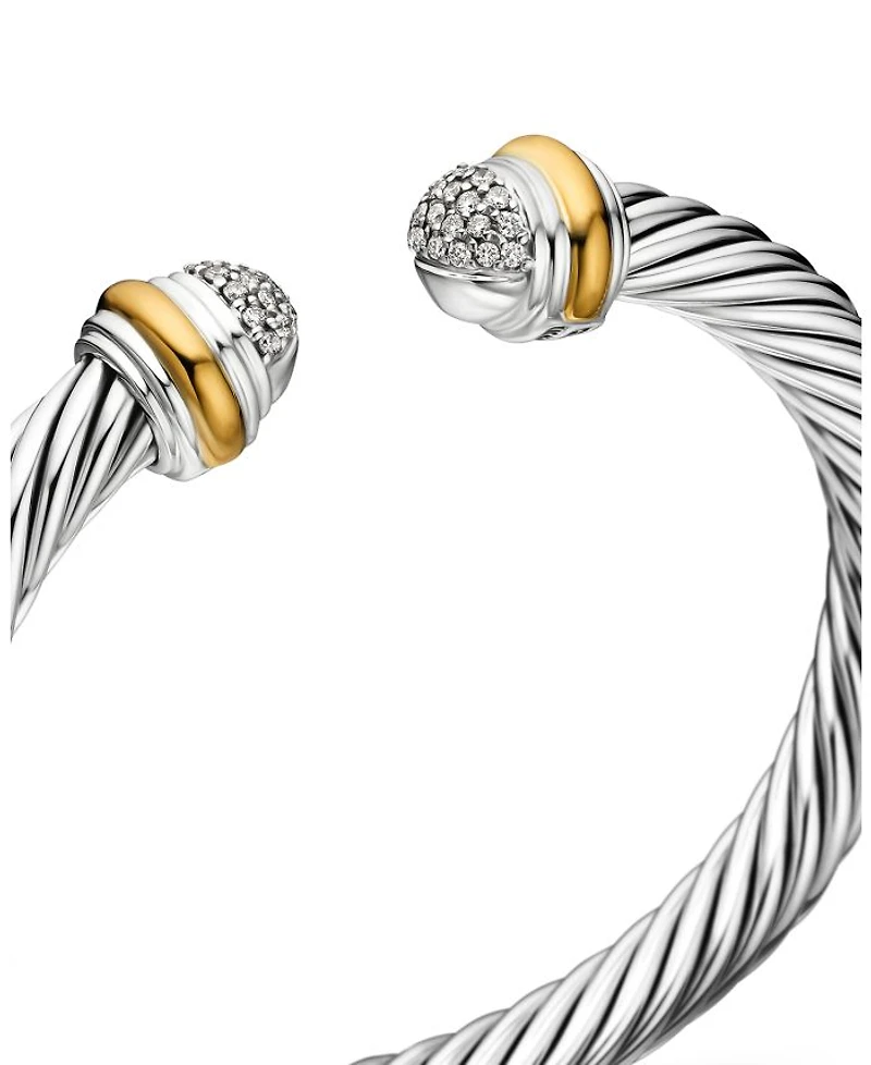 Cable Classics Bracelet with Diamonds and Gold