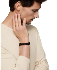 Men's Spiritual Beads Two-Row Bracelet with Black Onyx & Tiger's Eye