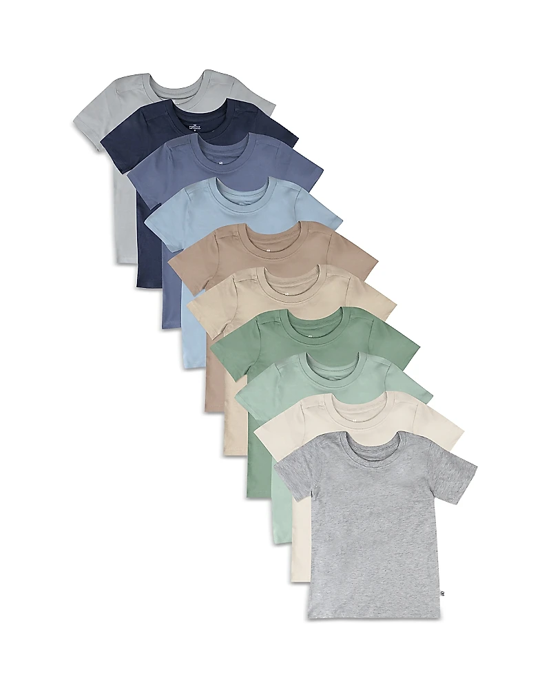 Honest Baby Boys' Short Sleeve Tees, Pack of 10