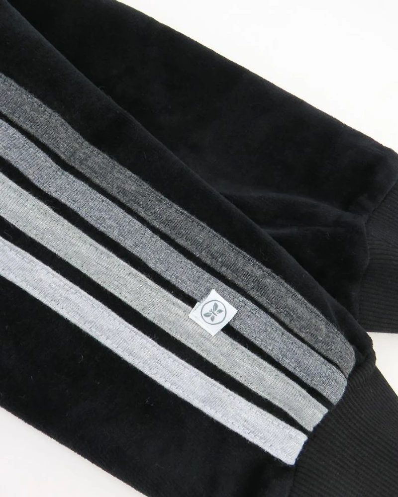 Unisex Cozy Velour Zip Front Hoodie & Sweatpants Set - Baby