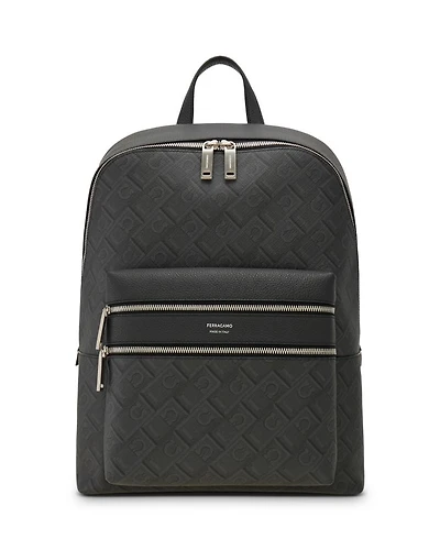 Embossed Gancini Leather Travel Bag