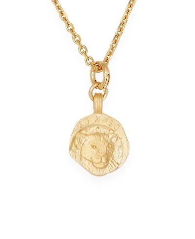 Medusa Charm Necklace Gold