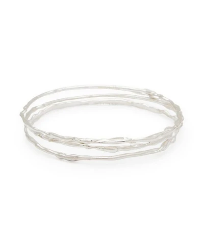 Terra Bangle Set in Silver