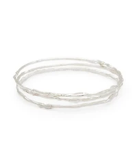 Terra Bangle Set in Silver