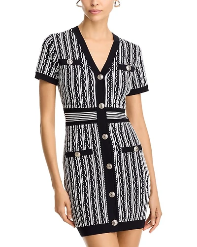 Textured Mini Dress