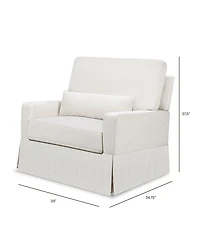 Crawford Pillowback Chair and a Half Comfort Swivel Glider