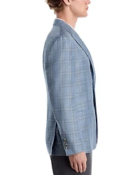 Loro Piana Wool, Silk & Linen Fabric Slim Fit Unstructured Sport Coat
