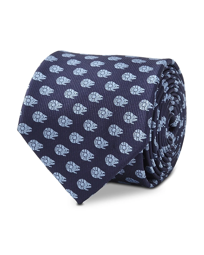 Cufflinks Inc Star Wars Millennium Falcon Blue Tonal Tie