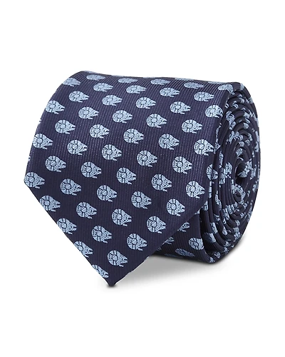 Cufflinks Inc Star Wars Millennium Falcon Blue Tonal Tie