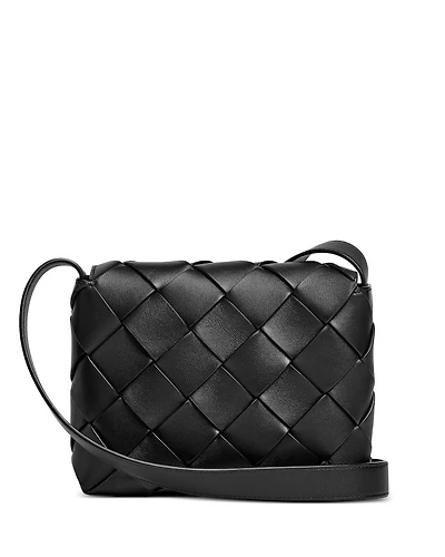 Diago Intreccio Leather Crossbody Bag