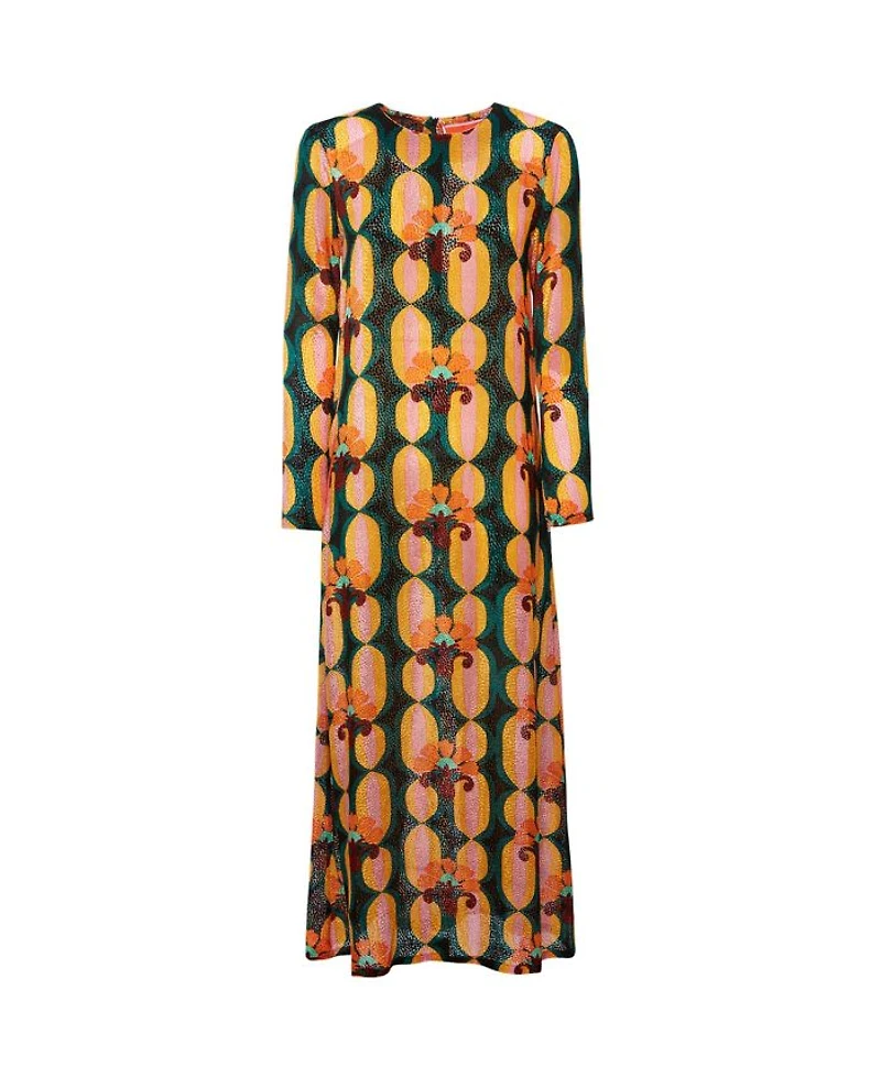 Long Sleeve Swing Dress Arcturus Blue Petrol