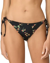 Shoshanna Blurred Floral String Bikini Bottom
