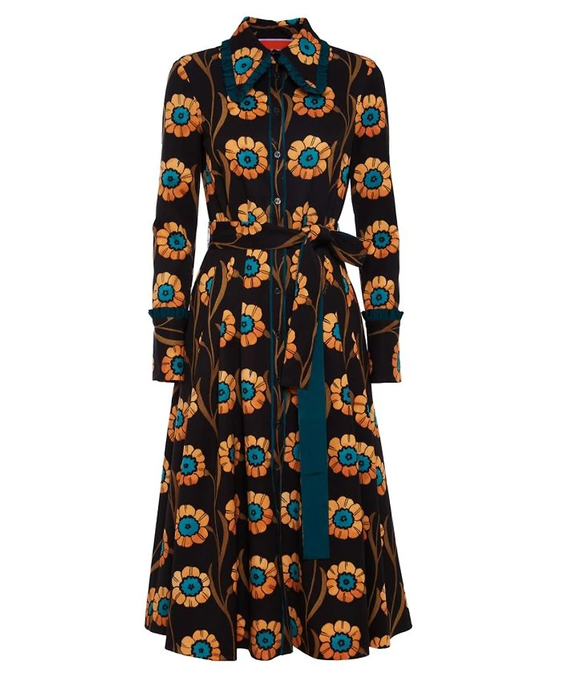 La Comasca Shirt Dress Daisychain Black