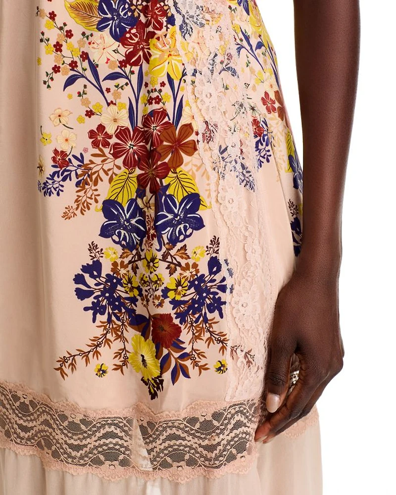 Floral Lace Slip Dress