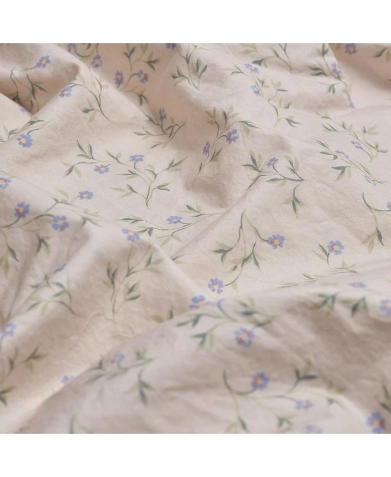 Spring Sprig Printed Cotton Pillowcase Pair