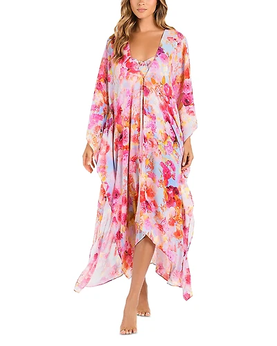 L'Agence Kara Soft Cloud Kimono Swim Cover-Up