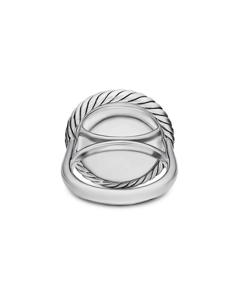 Sterling Silver DY Elements® Pavé Diamond Ring