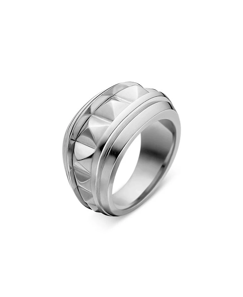 Men's Sterling Silver Pyramid Ring