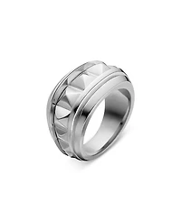 Men's Sterling Silver Pyramid Ring